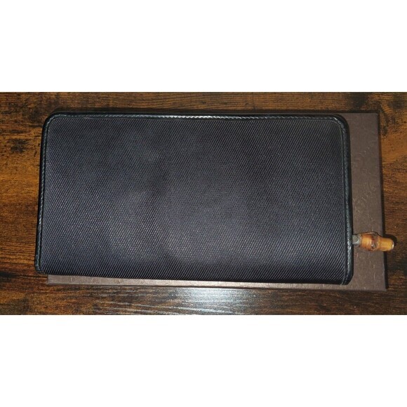 Gucci Nylon Bamboo Long Wallet Tom Ford Era‎ Vintage - Picture 2 of 10